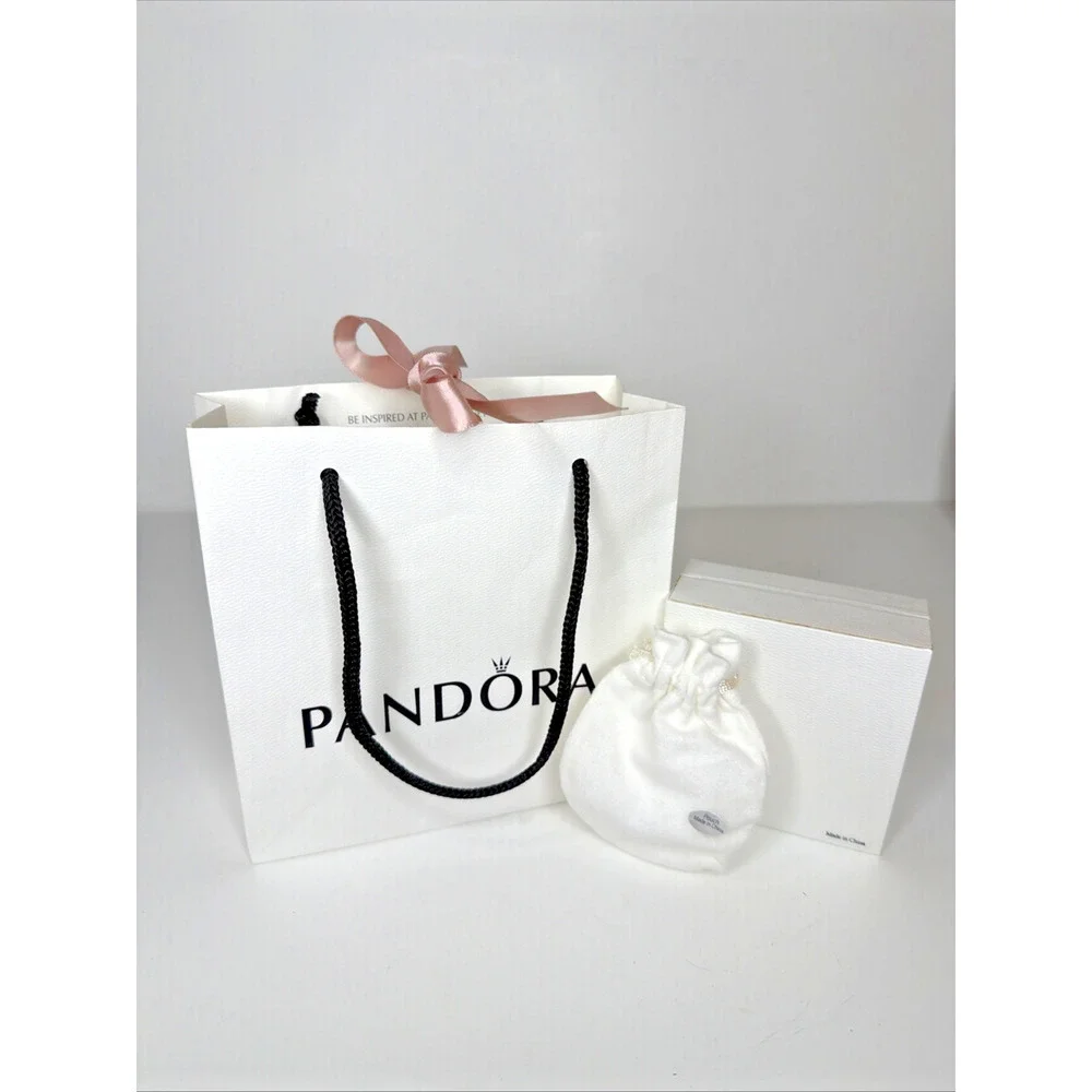 Authentic Pandora Gift Bag Box & Pouch Jewelry Packaging Bundle 3-Piece Set
